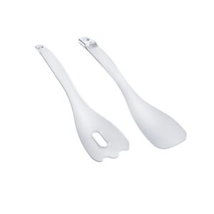 Photo de METALTEX Couvert à salade 2 en 1 plastique transparent 28cm TWEENGS