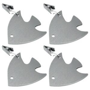 Photo de METALTEX Lot de 4 pendeloques de nappe en inox