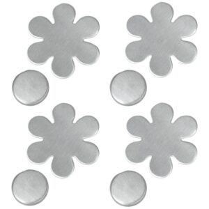 Photo de METALTEX Lot 4 fixes-nappes aimantés - Fleur / Feuille