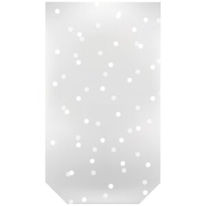 Photo de METALTEX 10 sachets confiserie GM motif pois BLANC 18x31cm *