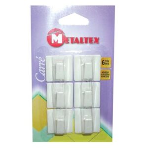 Photo de METALTEX Crochet adh.carré 30x30mm x6 291000