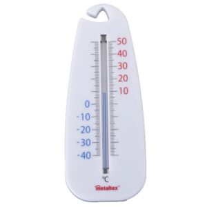 Photo de METALTEX Thermomètre 14 cm Blanc