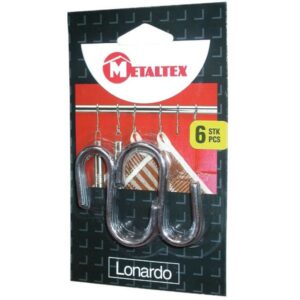 Photo de METALTEX Lot de 6 crochets Lonardo 6 cm