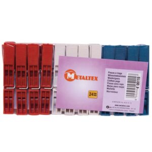 Photo de METALTEX Lot de 24 Pinces à linge en plastique