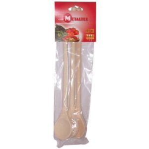 Photo de METALTEX Lot de 3 Cuillères en bois
