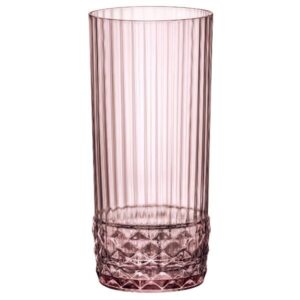 Photo de BORMIOLI Lot 6 gobelets hauts 49 cl Lilas Rose - America's 20
