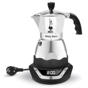Photo de BIALETTI Cafetière italienne électrique 6 tasses - Moka Timer
