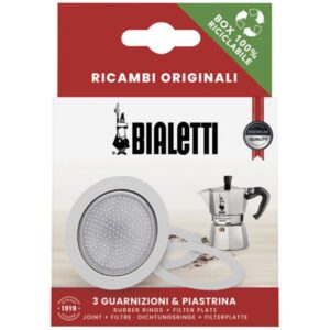 Photo de BIALETTI Filtre + 3 joints pour cafetières italiennes 1 tasse