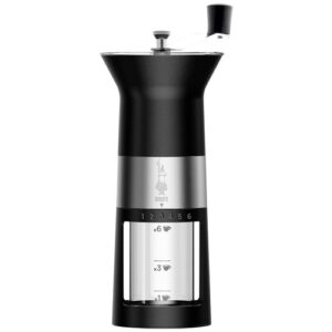 Photo de BIALETTI Moulin à café manuel Noir Mat & Inox - Moulina