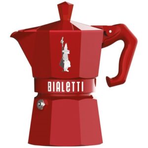 Photo de BIALETTI Cafetière italienne 3 tasses Rouge - Moka Exclusive
