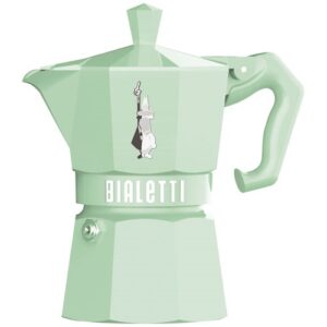 Photo de BIALETTI Cafetière italienne 3 tasses Vert Pastel - Moka Exclusive