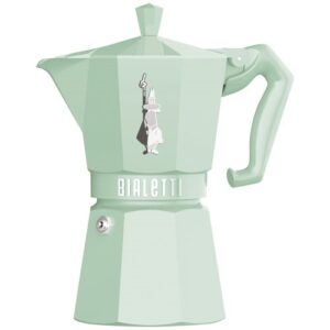 Photo de BIALETTI Cafetière italienne 6 tasses Vert Pastel - Moka Exclusive