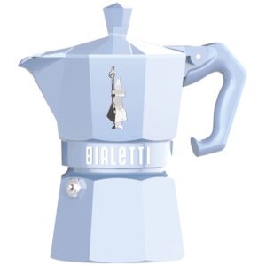 Photo de BIALETTI Cafetière italienne 3 tasses Bleu Pastel - Moka Exclusive