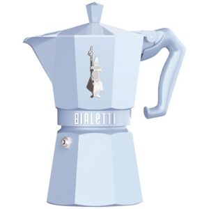 Photo de BIALETTI Cafetière italienne 6 tasses Bleu Pastel - Moka Exclusive