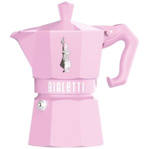 Photo de BIALETTI Cafetière italienne 3 tasses Rose Pastel - Moka Exclusive
