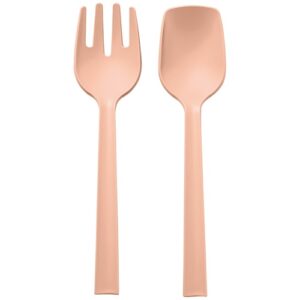 Photo de BLIM PLUS Couverts à salade 29 cm Rose Sable - Paestum