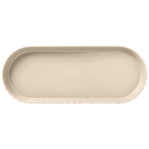 Photo de BLIM PLUS Plat à cake 37 x 15 cm Crème - Paestum Minerva
