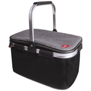 Photo de IRIS Panier pique-nique isotherme 20 L Bicolore Noir / Gris - Picnic Enjoy Life
