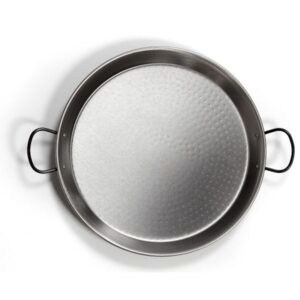 Photo de LA VALENCIANA Plat à paëlla profond 40 cm en acier poli