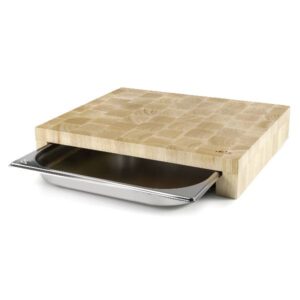 Photo de LACOR Planche à découper 41.5 x 34 x 7 cm avec bac inox