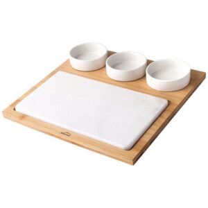 Photo de LACOR Set plateau marbre + 3 bols + support