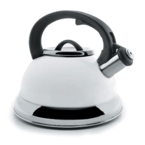 Photo de LACOR Bouilloire sifflante laqué Blanc - 2.5 L