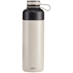 Photo de LEKUE Bouteille isotherme 0.5 L Grise - Bottle To Go