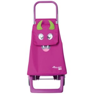 Photo de ROLSER Poussette de marché 2 roues 29 L Rose - Monster Kid MF Joy-1700