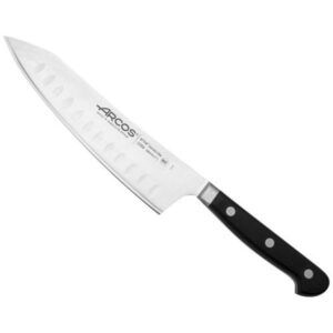 Photo de ARCOS Couteau Rocking Santoku alvéolé 18 cm - Opera