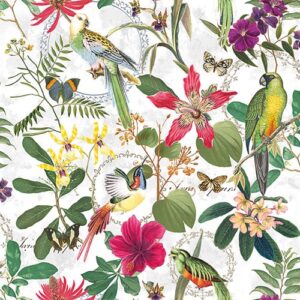 Photo de AMBIENTE Lot 20 serviettes en papier 33 x 33 cm - Jungle Tropicale