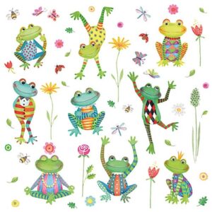Photo de AMBIENTE Lot 20 serviettes en papier 33 x 33 cm - Grenouilles