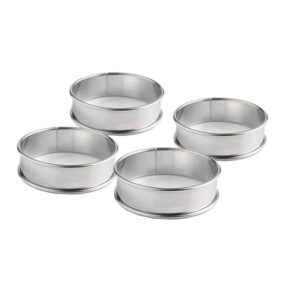 Photo de PATISSE Lot de 4 cercles à tarte - 8 cm
