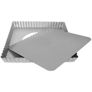 Photo de PATISSE Moule à tarte carré 21 x 21 x 2.5 cm - Silver Top