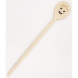 Photo de PATISSE Cuillère bois ronde 30 cm - Smiley