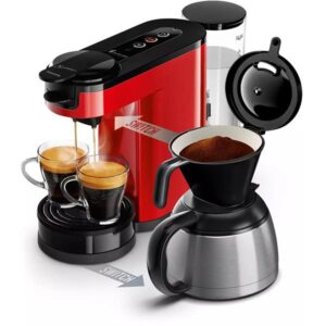 Photo de PHILIPS Cafetière 7 tasses Rouge - Senseo Switch - HD6592.85