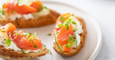 Photo de la recette : Recette Bruschettas de saumon