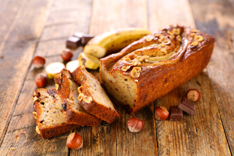 Photo de la recette : Recette Banana Bread aux noisettes