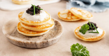 Photo de la recette : Recette blinis aux oeufs de lump