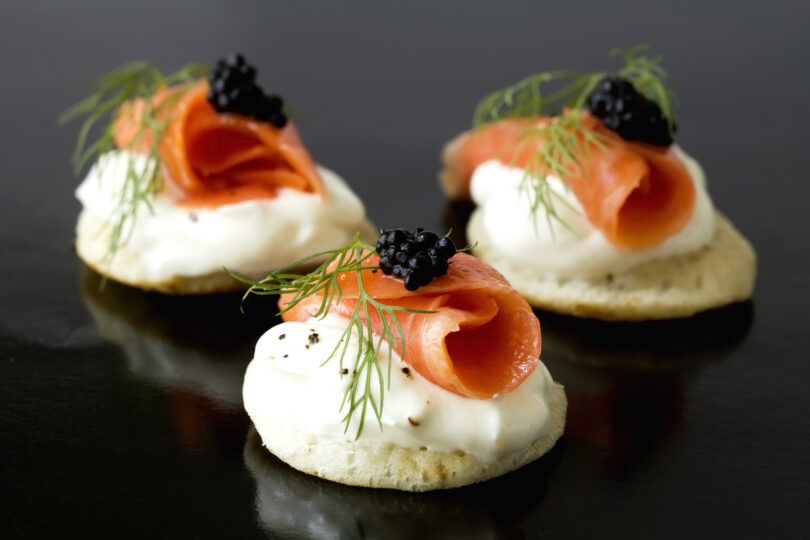Photo de la recette : Recette blinis au saumon