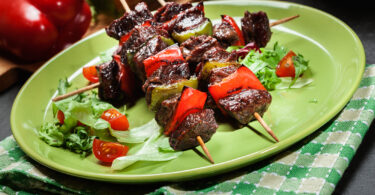 Photo de la recette : Recette brochettes de boeuf grillées aux légumes