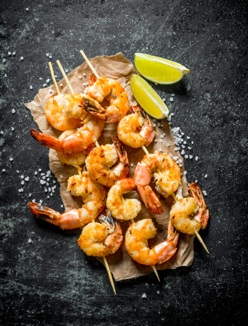 Photo de la recette : Recette brochette de crevettes grillées