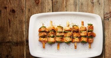 Photo de la recette : Recette brochettes de saumon glacé sauce teriyaki