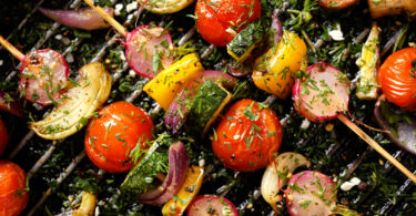 Photo de la recette : Recette brochettes végétaliennes