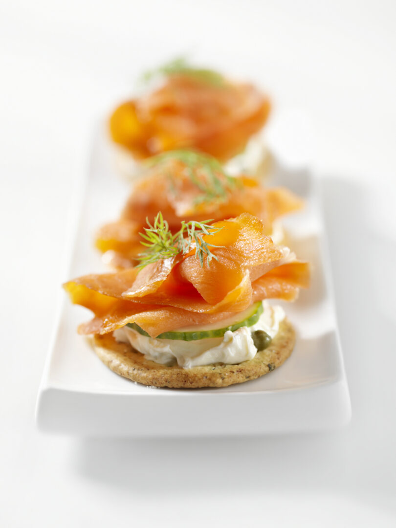 Photo de la recette : Recette de canapés au saumon