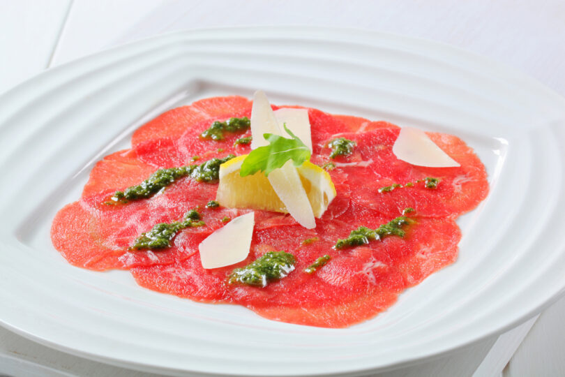 Photo de la recette : Recette carpaccio de boeuf