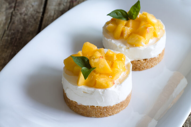 Photo de la recette : Recette cheesecake à la pêche
