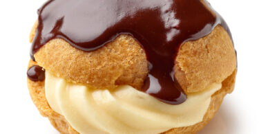 Photo de la recette : Recette choux à la crème pâtissière et chocolat fondu