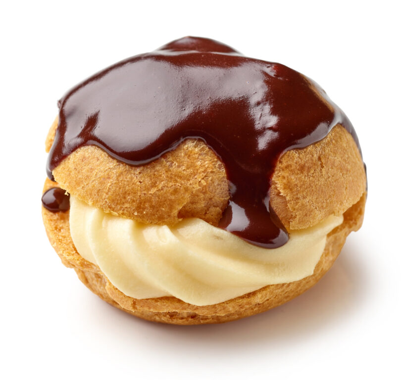 Photo de la recette : Recette choux à la crème pâtissière et chocolat fondu
