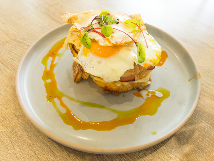 Photo de la recette : Recette croque madame de luxe