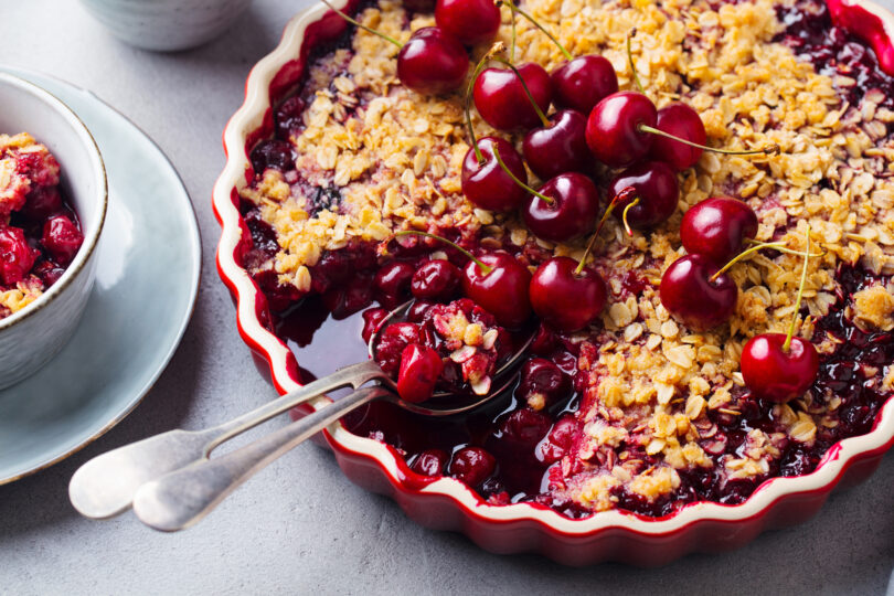 Photo de la recette : Recette-crumble-cerise